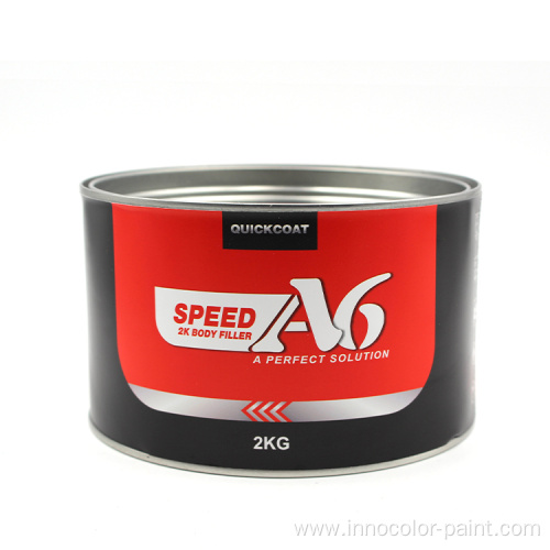 Quickcoat 2K high adhesion putty body filler for car automotive paint collision repair